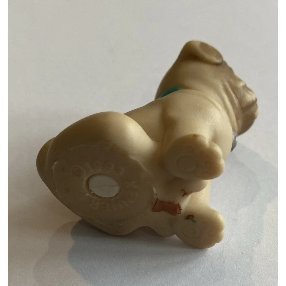 Vintage Littlest Pet Shop Splash Happy Puppies Bulldog Kenner 1993 LPS Dog